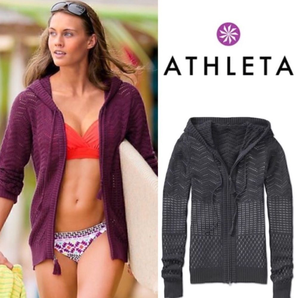 NEW ATHLETA Gray Shoreline Jacket